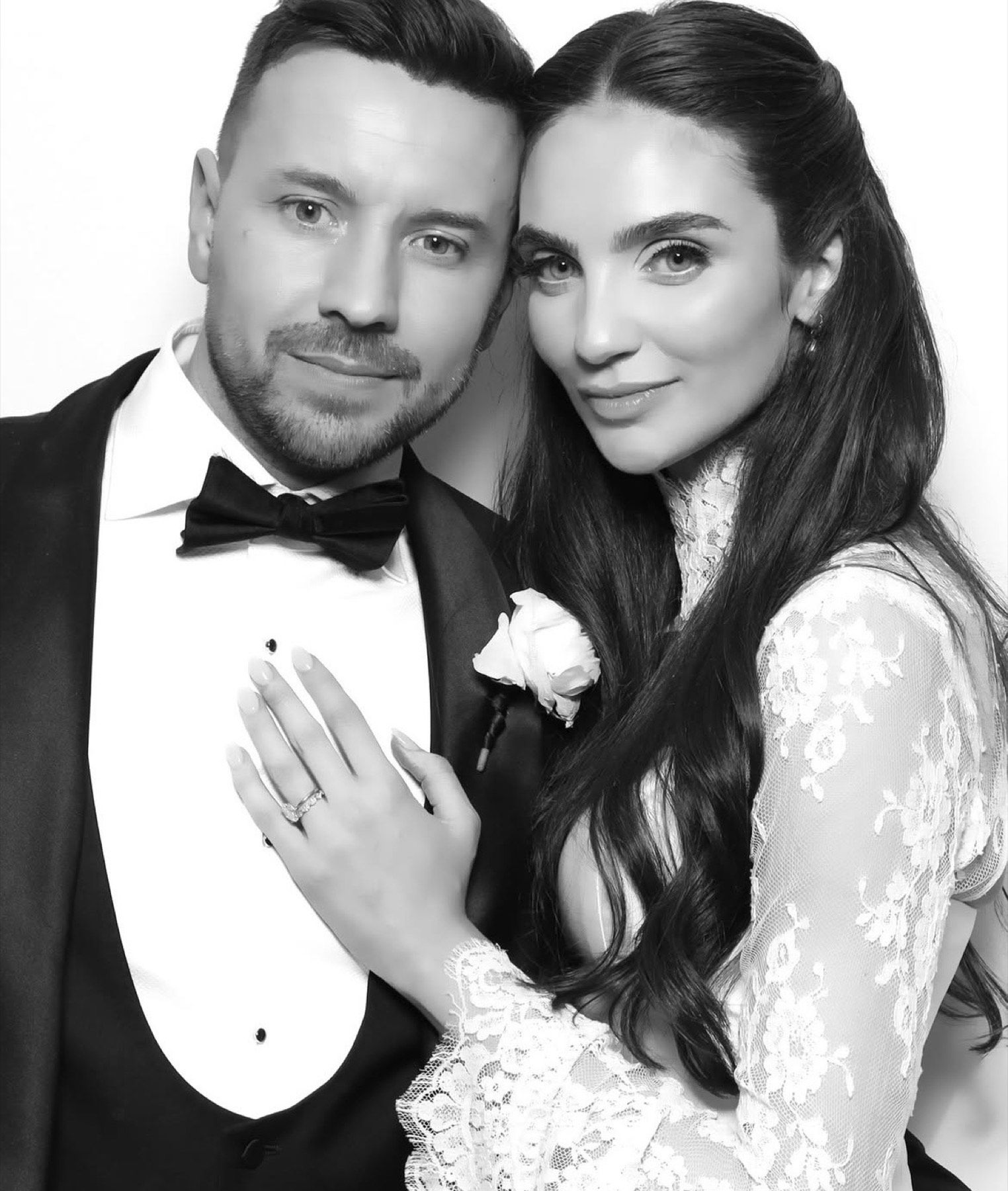 Elegant couple posing at a photobooth, ideal for the Wedding Special bundle